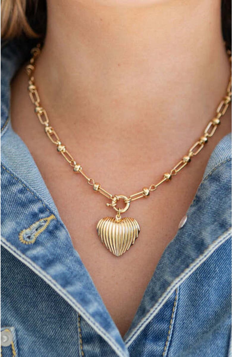 Erin McDermott Jewelry Full Heart Necklace, Alternate, color,