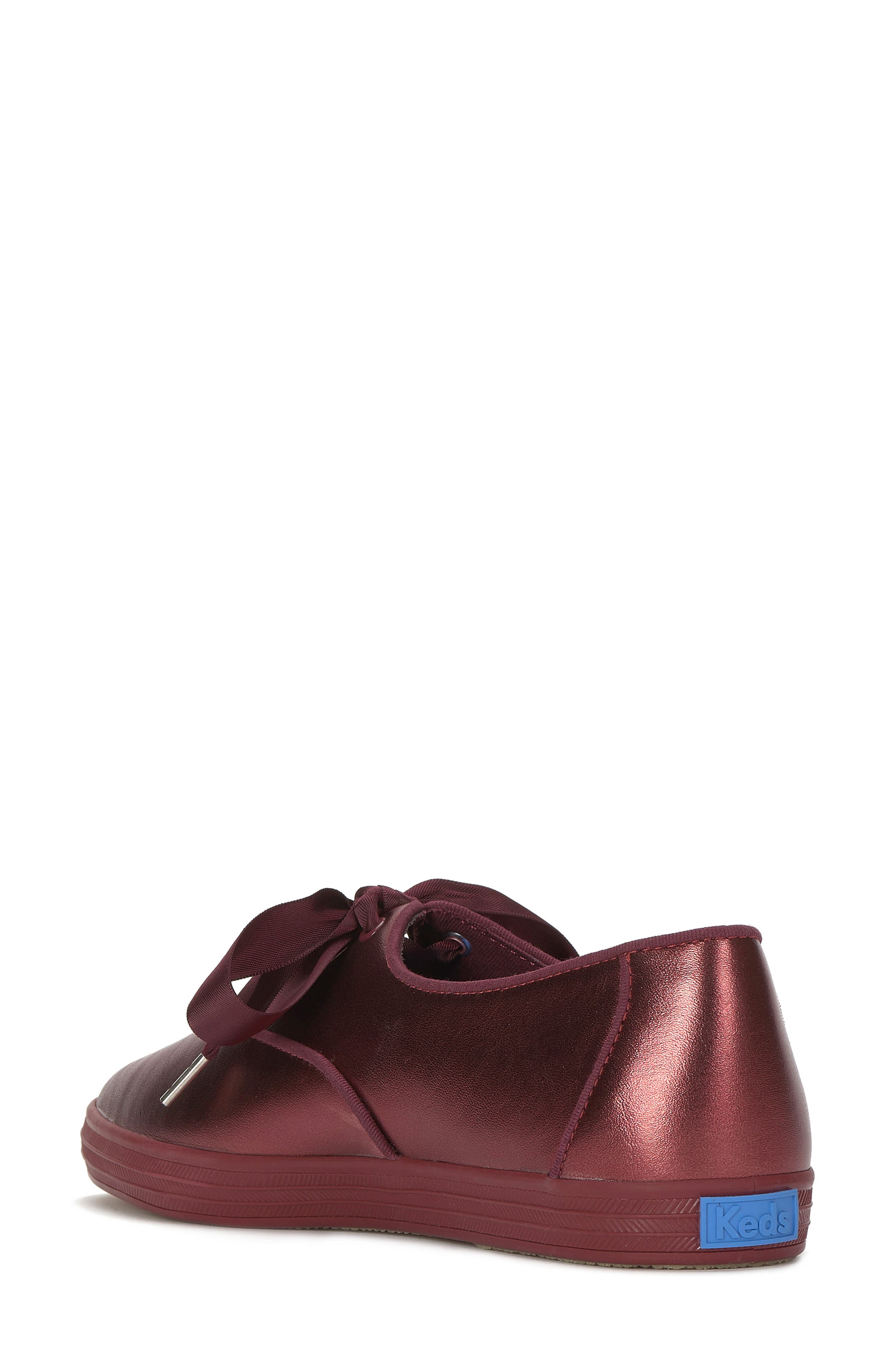 Champion Leather Sneaker, Alternate, color, BURGUNDY