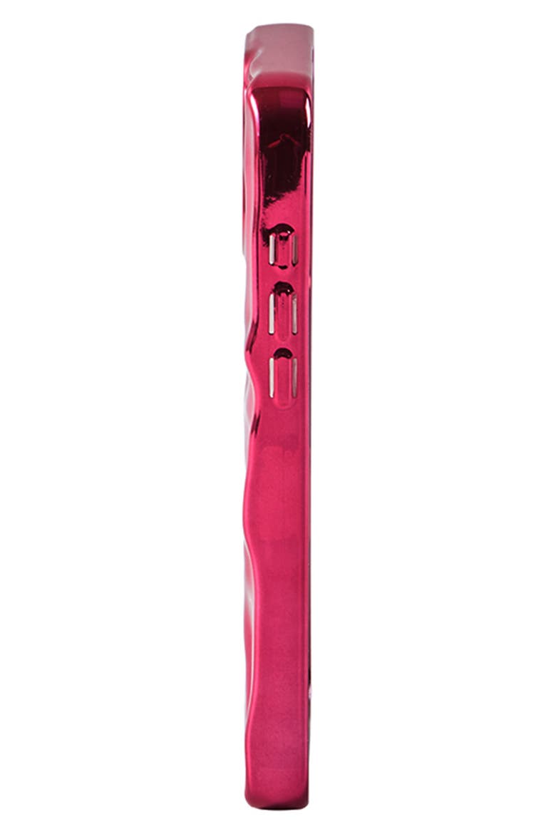 Fuchsia Crinkle iPhone 16 Pro Max Case, Alternate, color, FUCHSIA