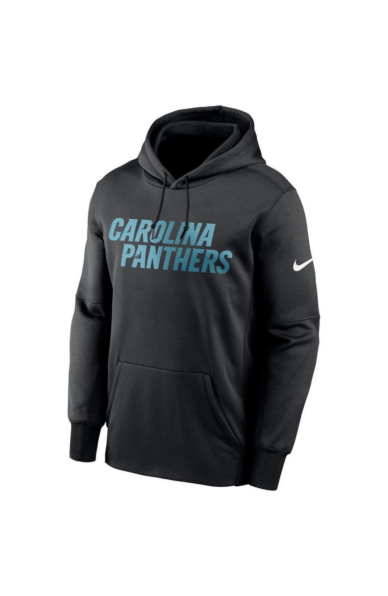 Nike Men's Nike Black Carolina Panthers Fan Gear Wordmark Performance Pullover Hoodie, Alternate, color, Black