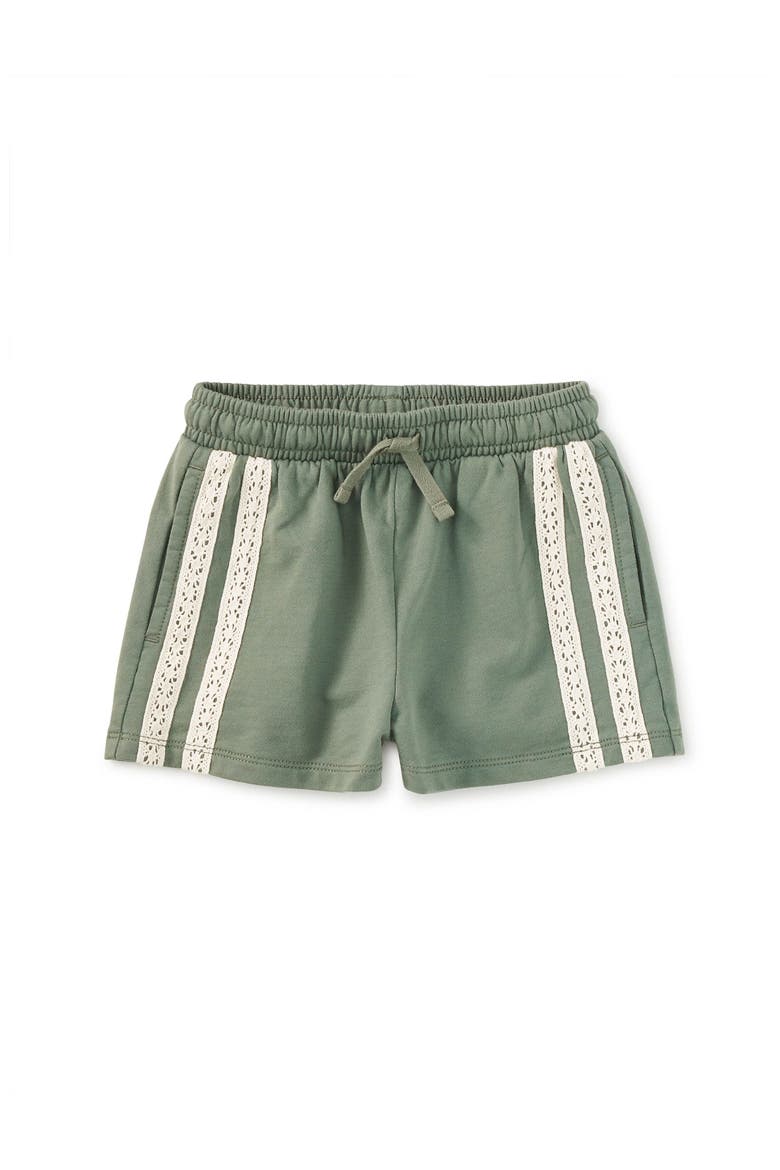 Crochet Sporty Shorts, Main, color, Dried Rosemary