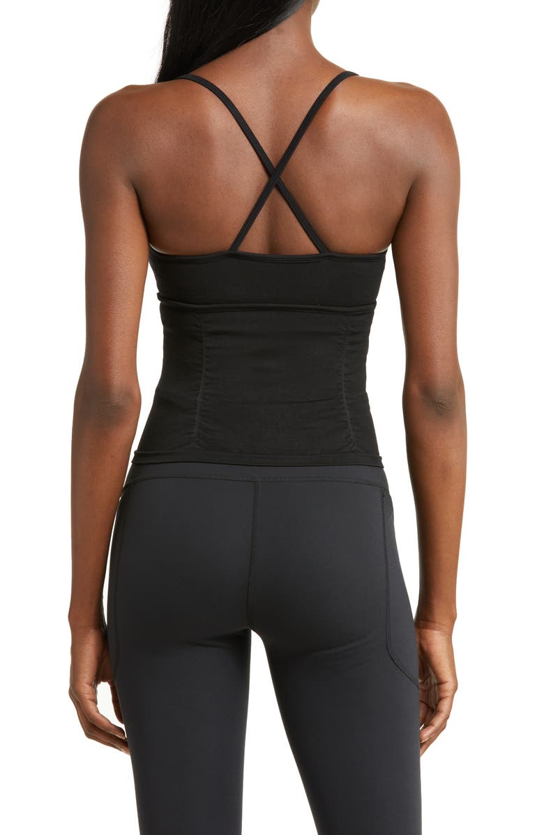 Free People FP Movement Shirred Crossback Camisole, Alternate, color, 