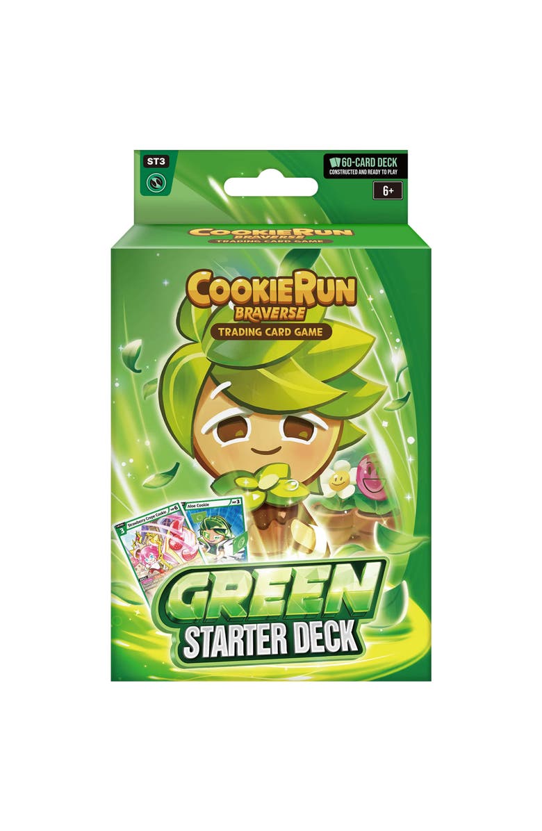 DevSisters CookieRun Braverse Trading Card Game, Starter Deck Green, Strategic Game Play, Main, color, Multicolored