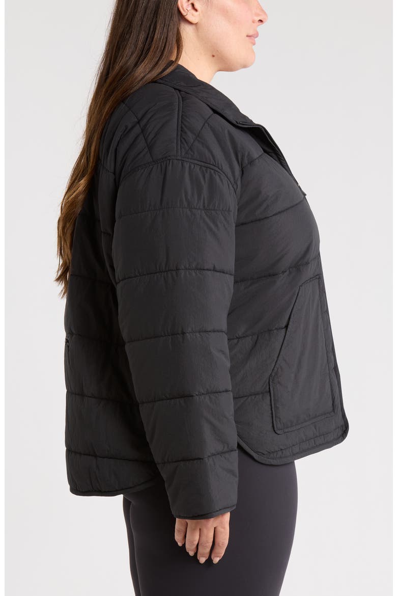 Quilted Packable Jacket, Alternate, color, BLACK