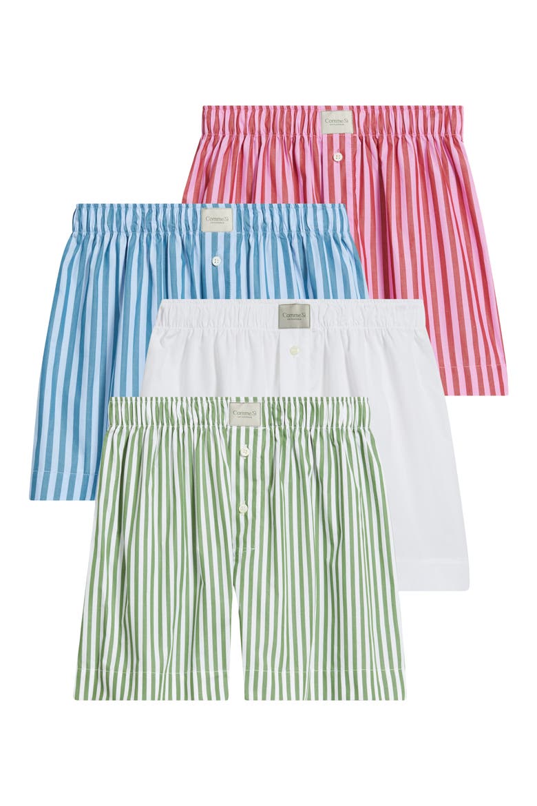 Gender Inclusive La Boxer Classica Cotton Poplin Boxers, Alternate, color, ASSORTED