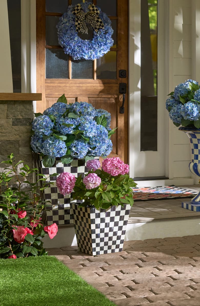 MACKENZIE CHILDS Courtly Check 13" Planter, Alternate, color, Courtly