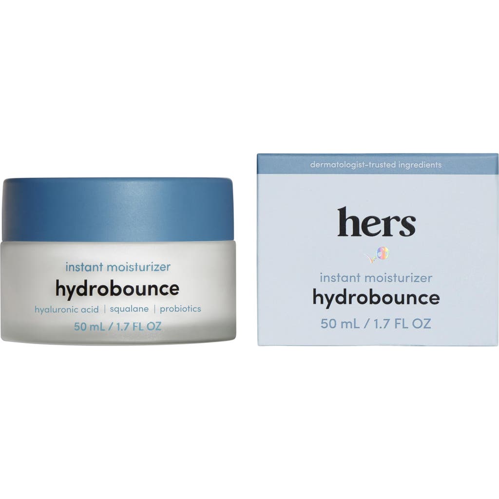 Hims & Hers Hydrobounce Instant Moisturizer Lightweight, Smoothing, Squalane & Hyaluronic Acid Cream In Neutral