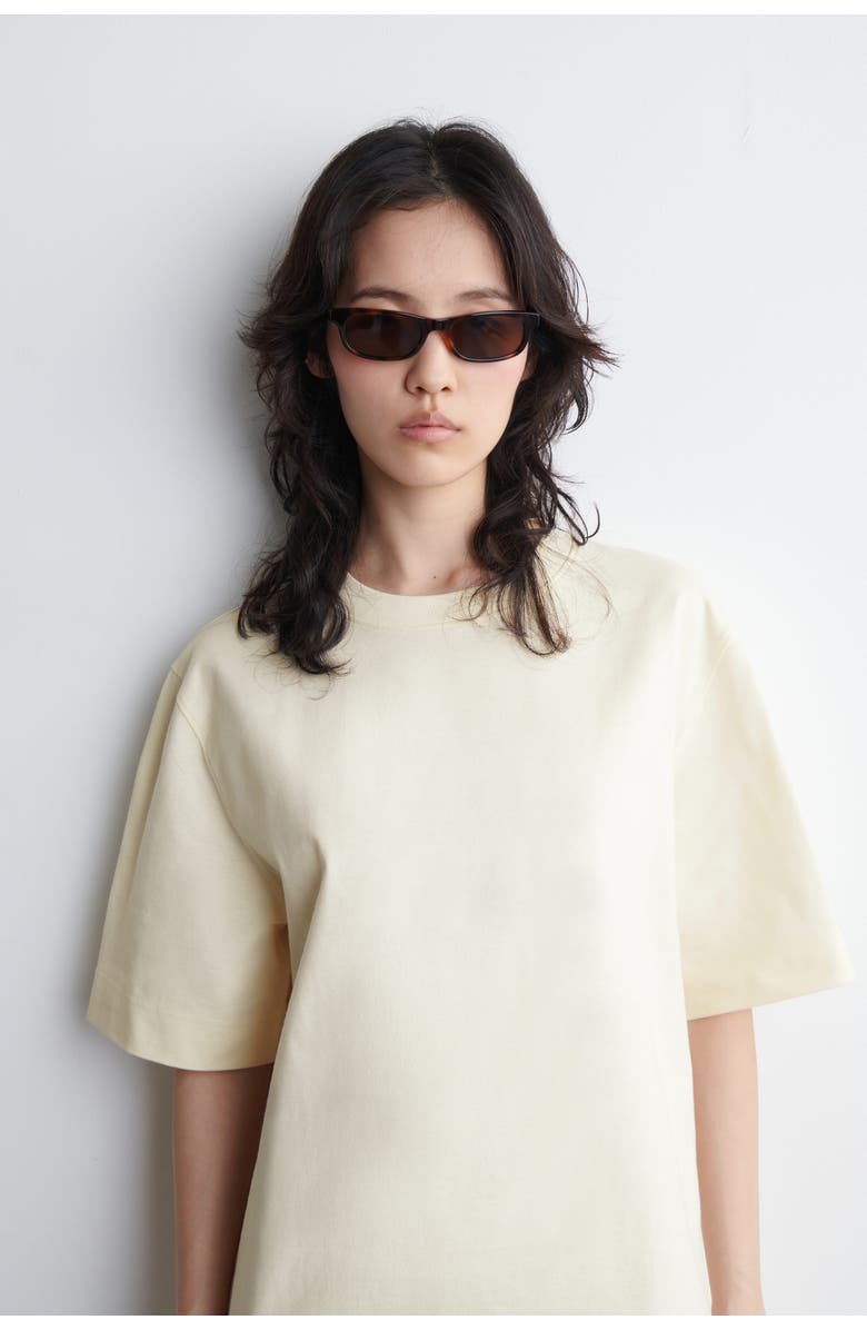 COS Cotton Mini T-Shirt Dress, Alternate, color, White