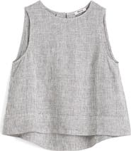 Madewell Pleated Linen Shell Top