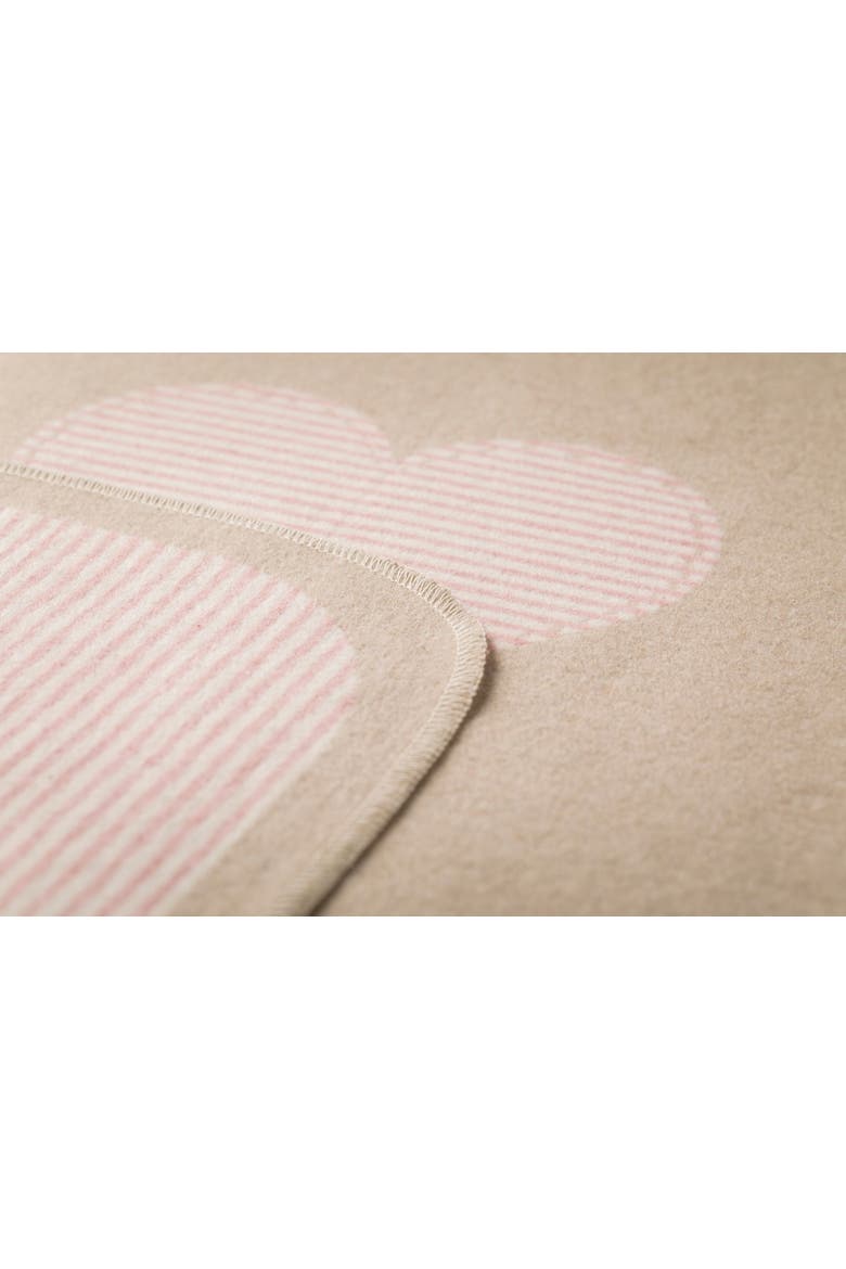 Juwel Heart Baby Blanket, Alternate, color, Pale Pink