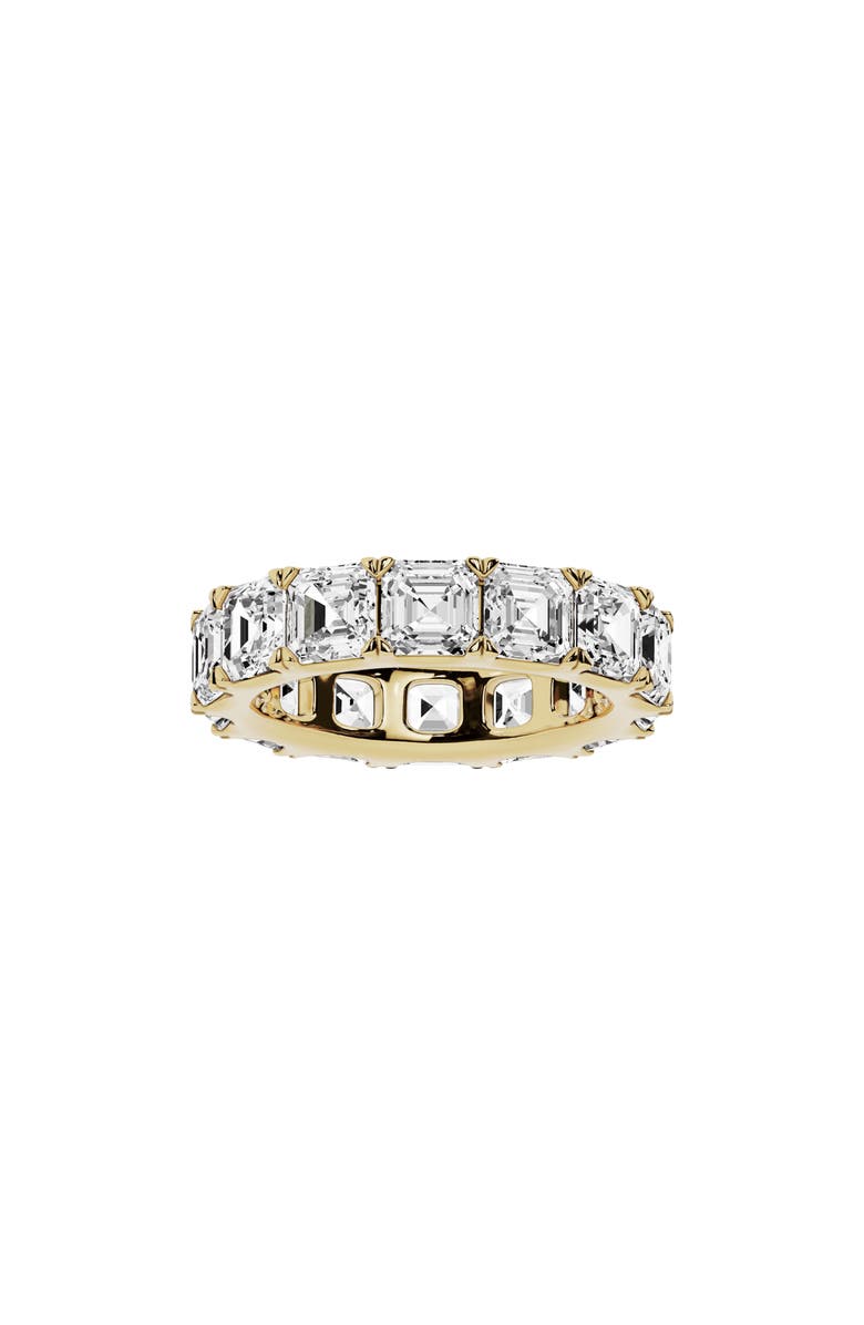 Jennifer Fisher 18K Gold Asscher Cut Lab Created Diamond Eternity Ring - 10.06 ctw, Main, color, 18K Yellow Gold