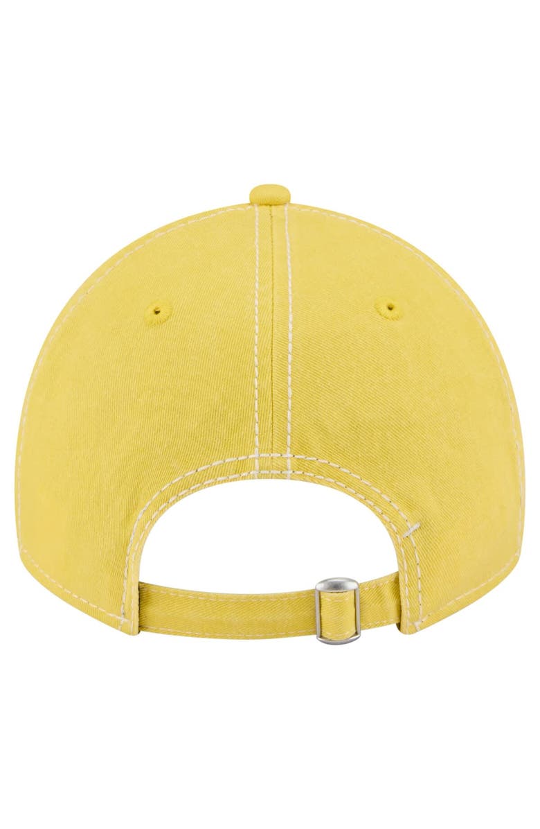 New Era Men's New Era Gold Los Angeles Lakers Pigment Dyed 9TWENTY Adjustable Hat, Alternate, color, Gold