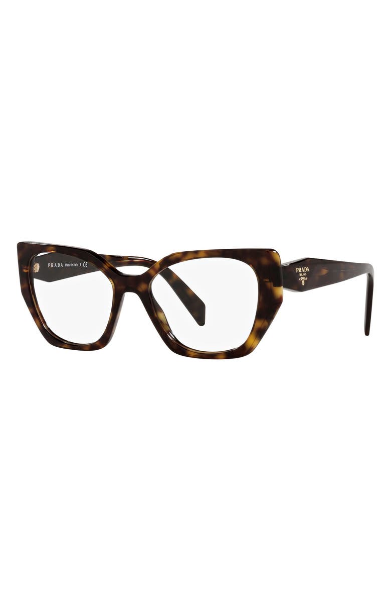 Prada 52mm Optical Glasses, Alternate, color, Tortoise/Demo Lens