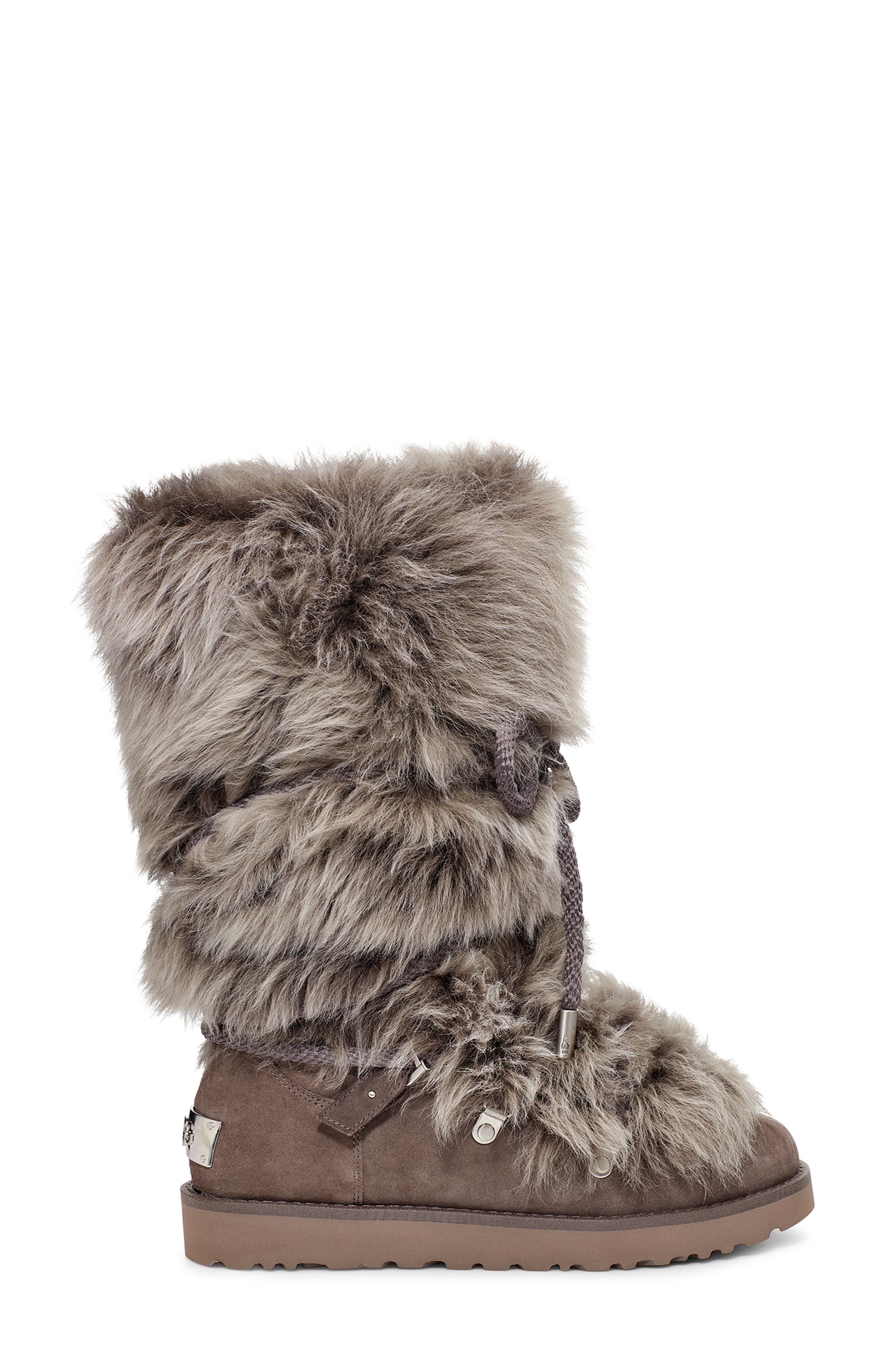 UGG<sup>®</sup> Classic Posh Short Genuine Shearling Boot, Alternate, color, 