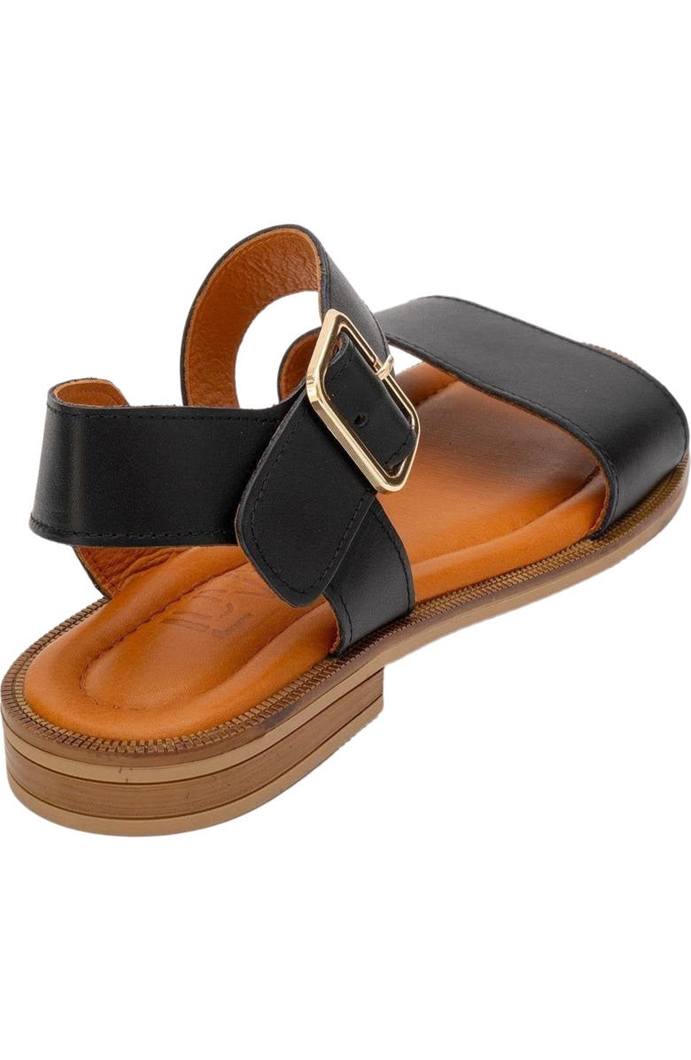 Forever & Always Shoes Majesty Leather Sandal, Alternate, color, Black Leather