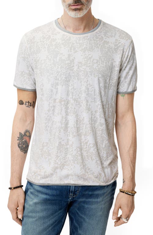 John Varvatos Reyes Reversible Burnout T-shirt In White