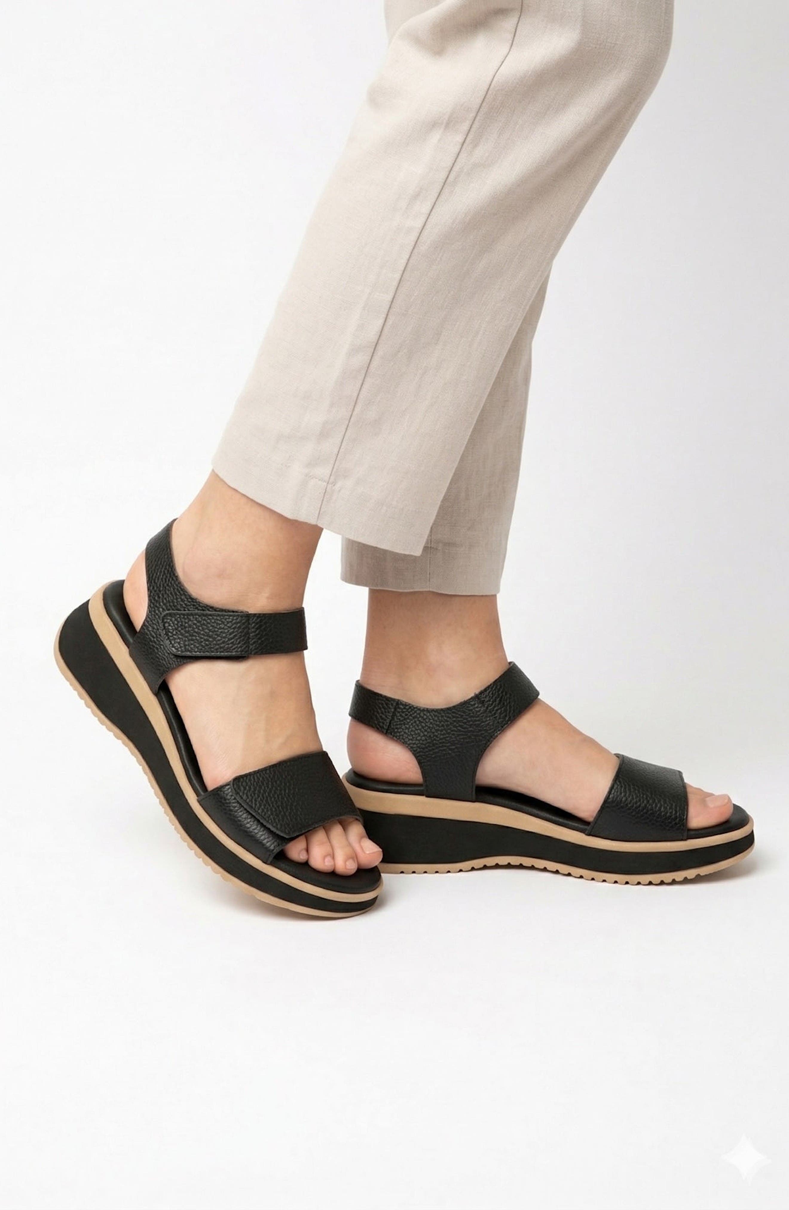 Napoli Flat Sandal, Alternate, color, Black