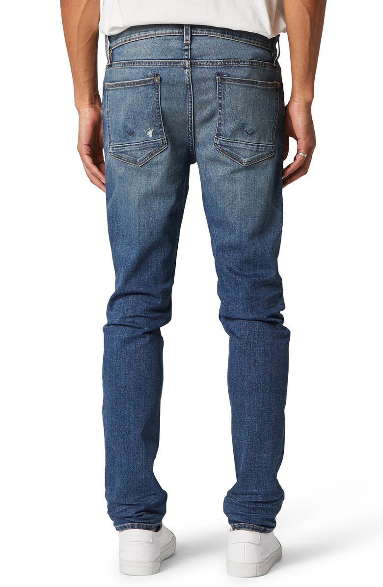Hudson Jeans Axl Slim Fit Ripped Skinny Jeans, Alternate, color,