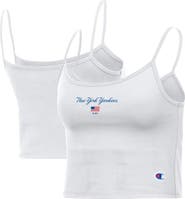 Champion Women's Champion White New York Yankees America Scoop Tank Top