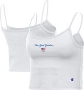 Champion Women's Champion White New York Yankees America Scoop Tank Top