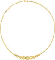 Bony Levy 14K Gold Beaded Choker Necklace