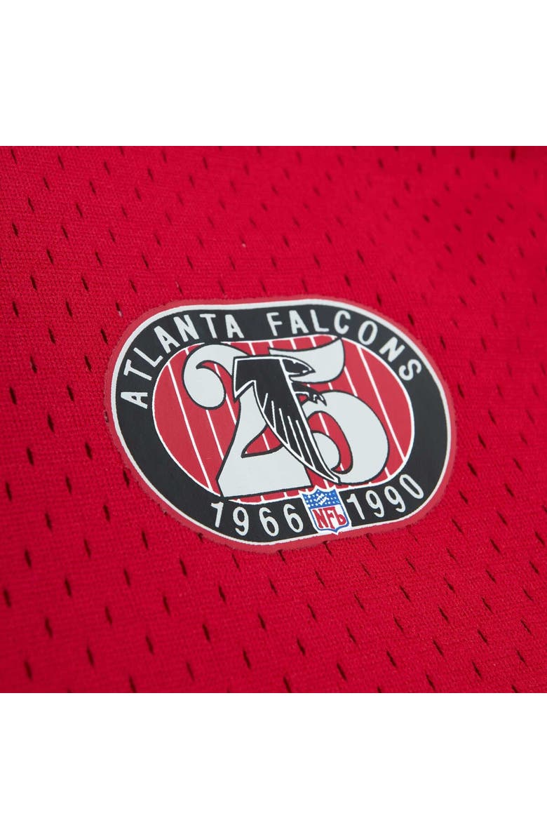 Mitchell & Ness Men's Mitchell & Ness Deion Sanders Red Atlanta Falcons Retired Player Name & Number Mesh Top, Alternate, color, Red