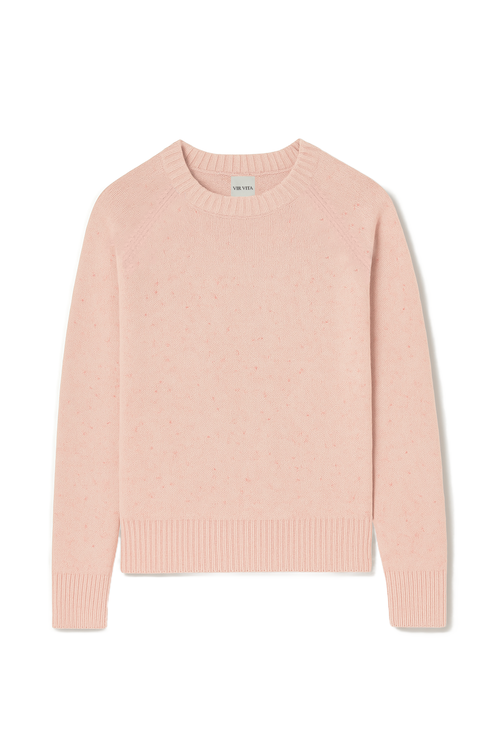 Vir Vita Finn Cashmere Sweater In Pink