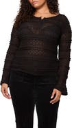Sanctuary Lovely Lace Long Sleeve Shirt