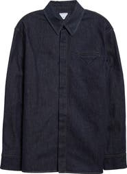 Bottega Veneta Cotton Denim Button-Up Shirt
