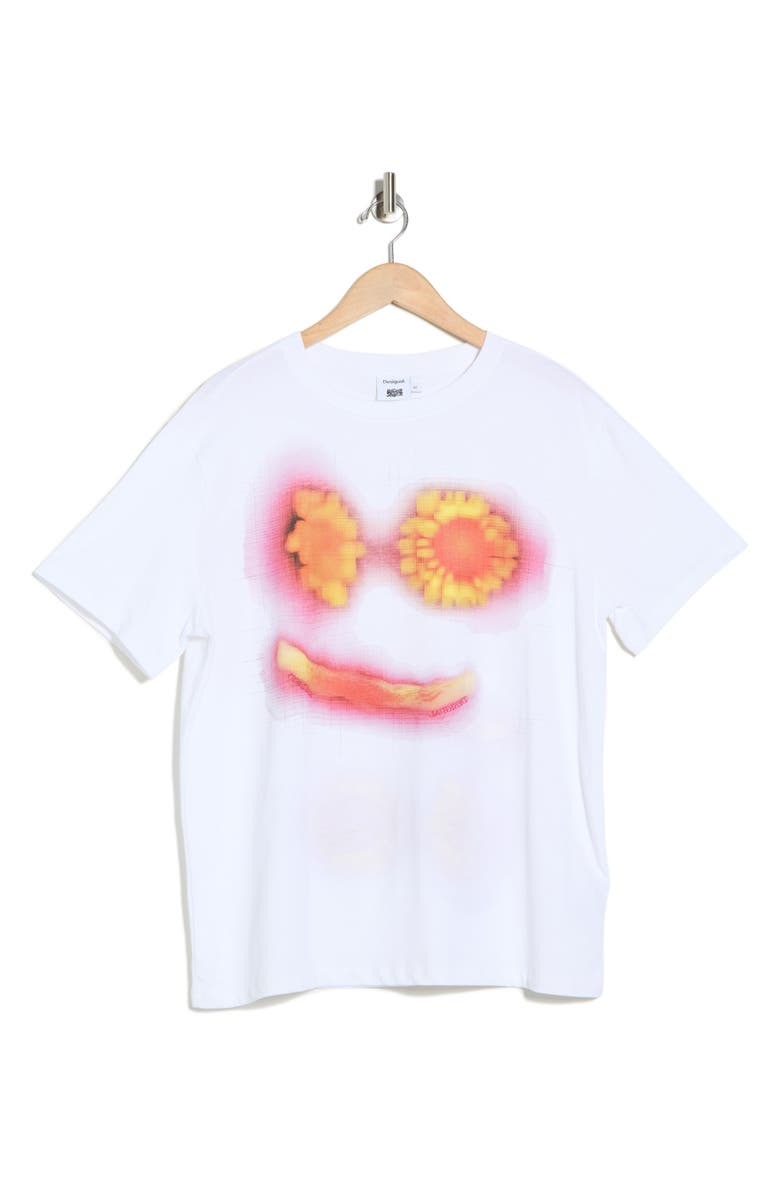 Desigual Graphic T-Shirt, Alternate, color, White
