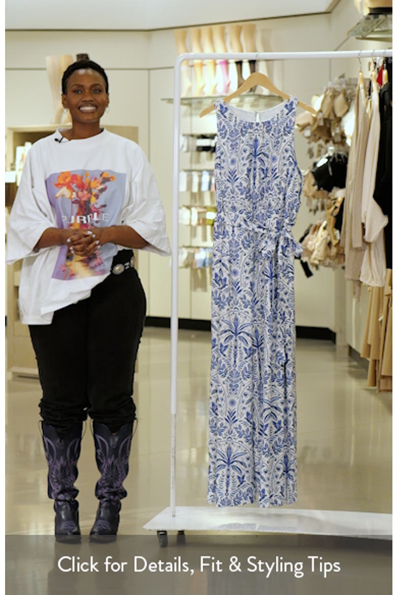 Romina Tropical Jora Sleeveless Jumpsuit video