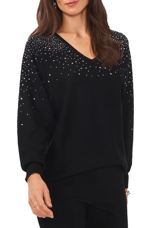Bling V-Neck Sweater