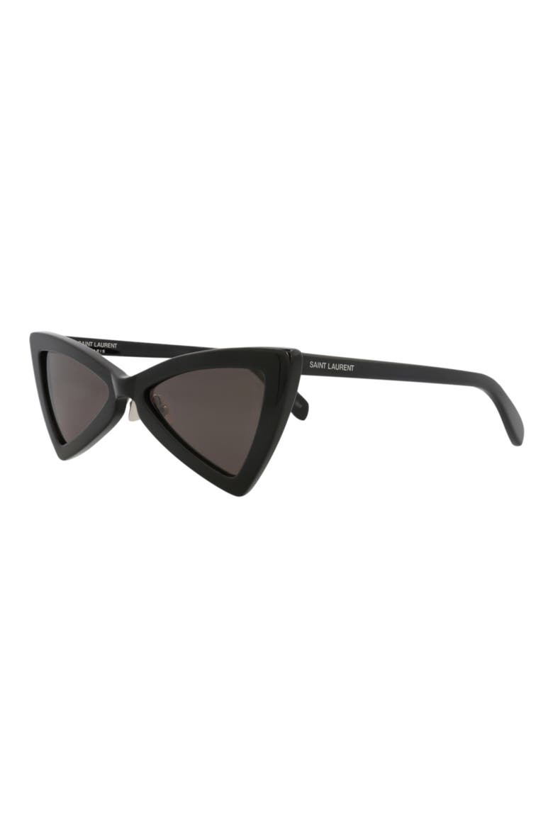 53mm Cat Eye Sunglasses, Alternate, color, BLACK BLACK BLACK