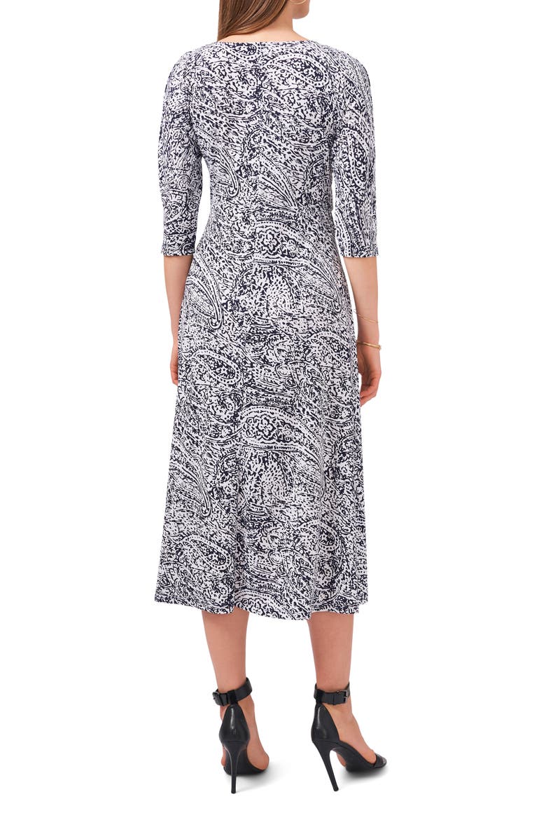 Tie Front Midi Dress, Alternate, color, CLASSIC NAVY