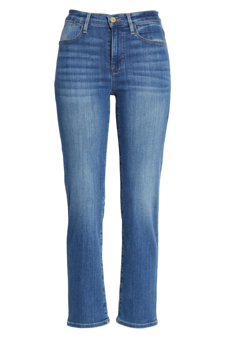 Le High Straight Leg Jeans, Alternate, color, BONHILL