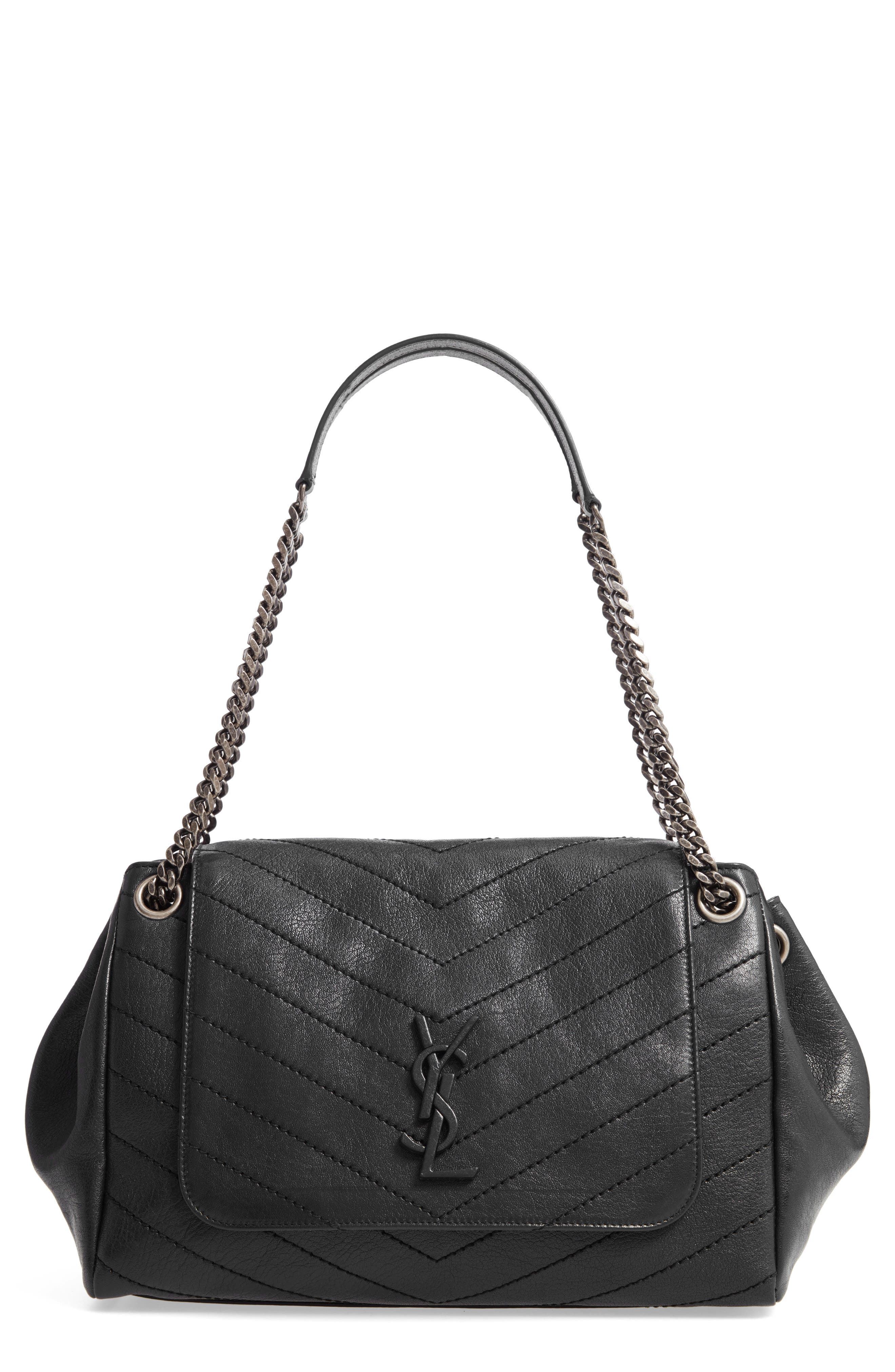 Saint Laurent Medium Nolita Leather Shoulder Bag, Main, color, 