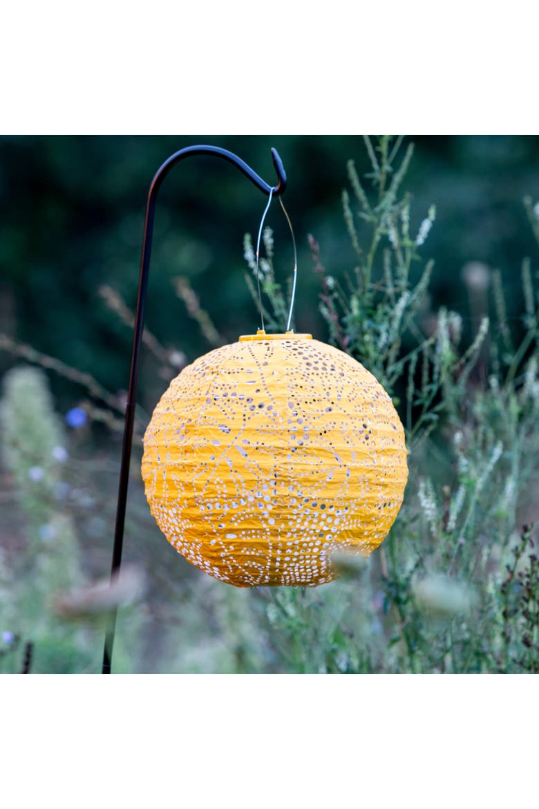 Soji Stella - Monstera Solar Lantern, Alternate, color, Porcelain White