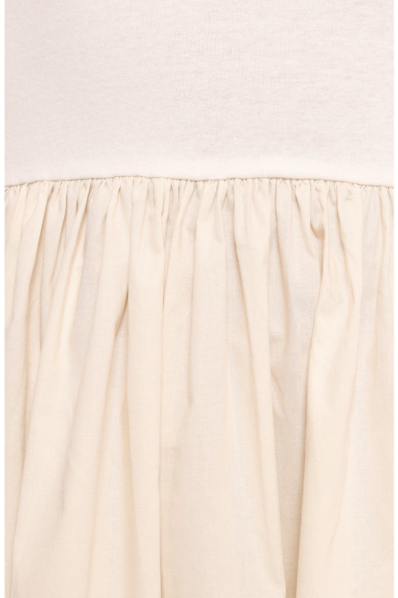 Frankie Mixed Media Maxi Dress, Alternate, color, WHITE CREAM