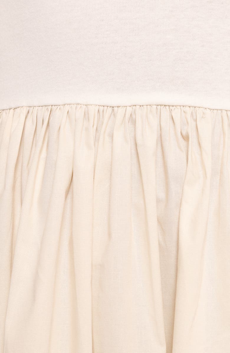 Petal & Pup Frankie Mixed Media Maxi Dress, Alternate, color, White Cream