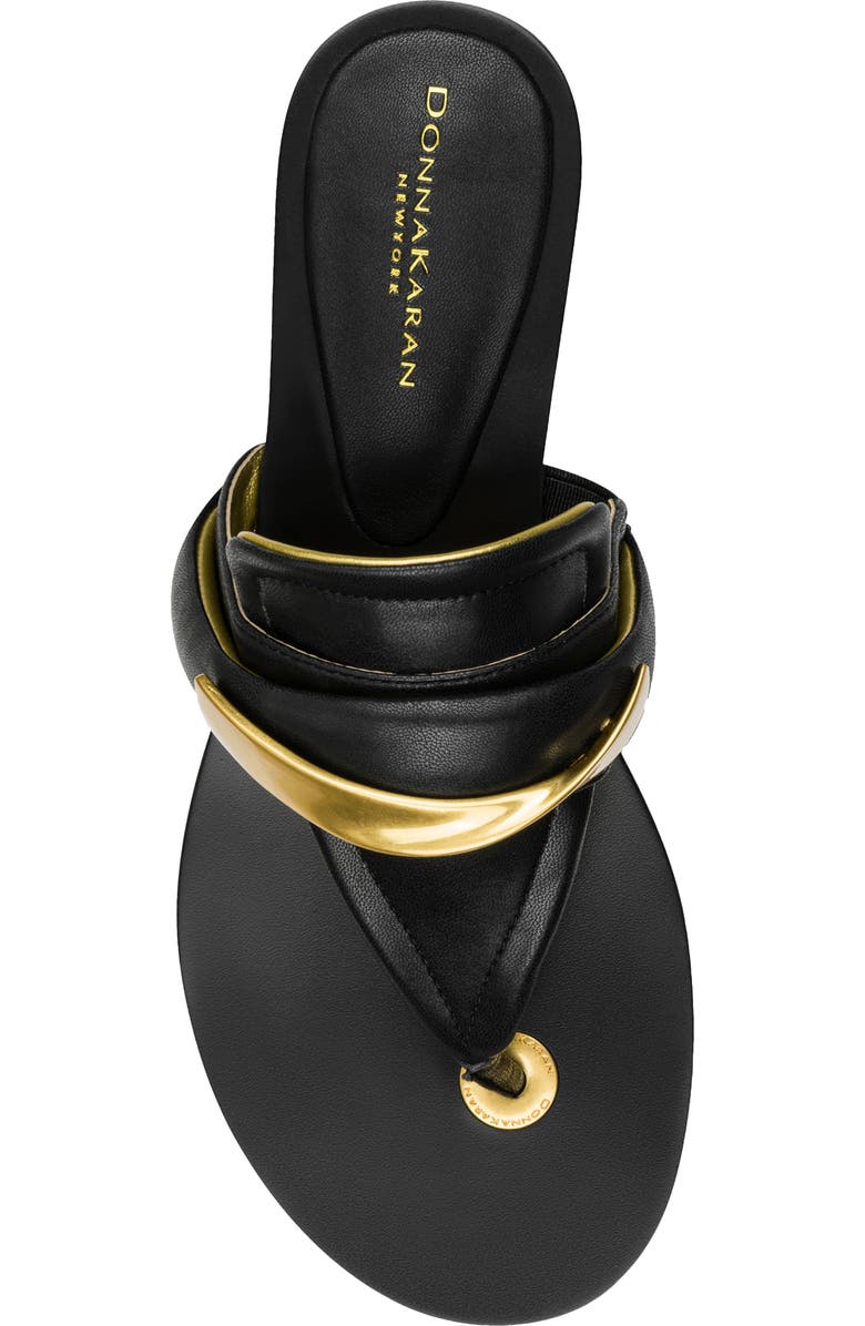 DKNY Velvet Flip Flop, Alternate, color, Black