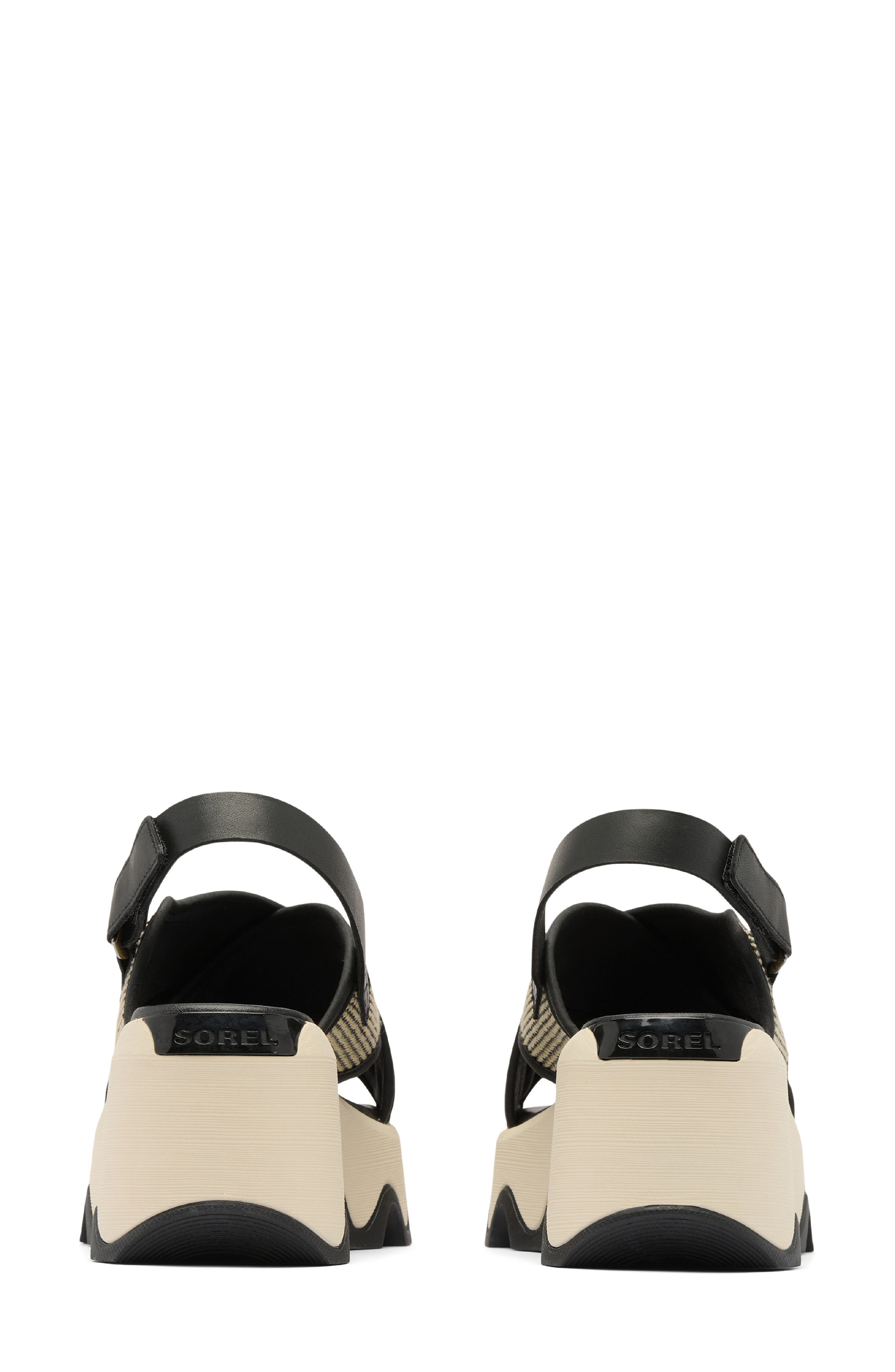SOREL Kinetic<sup>™</sup> Aura Slingback Platform Sandal, Alternate, color, Black/ Bleached Ceramic