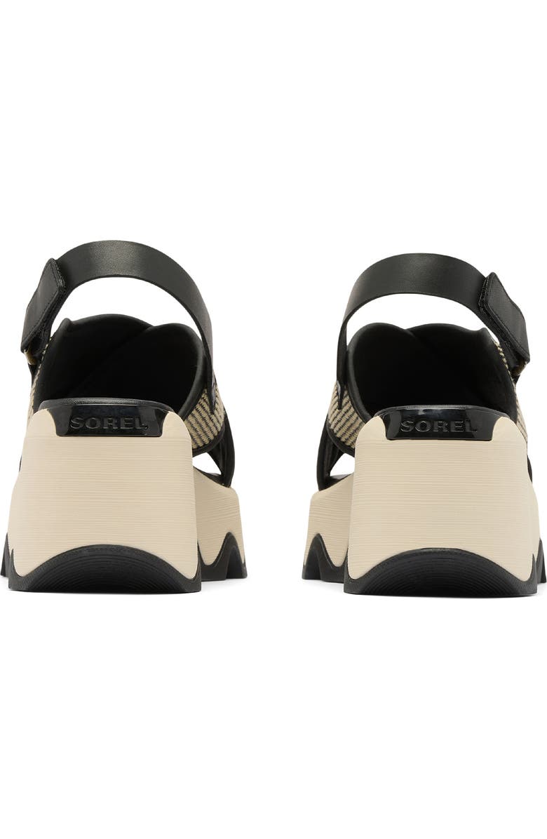 SOREL Kinetic<sup>™</sup> Aura Slingback Platform Sandal, Alternate, color, Black/ Bleached Ceramic