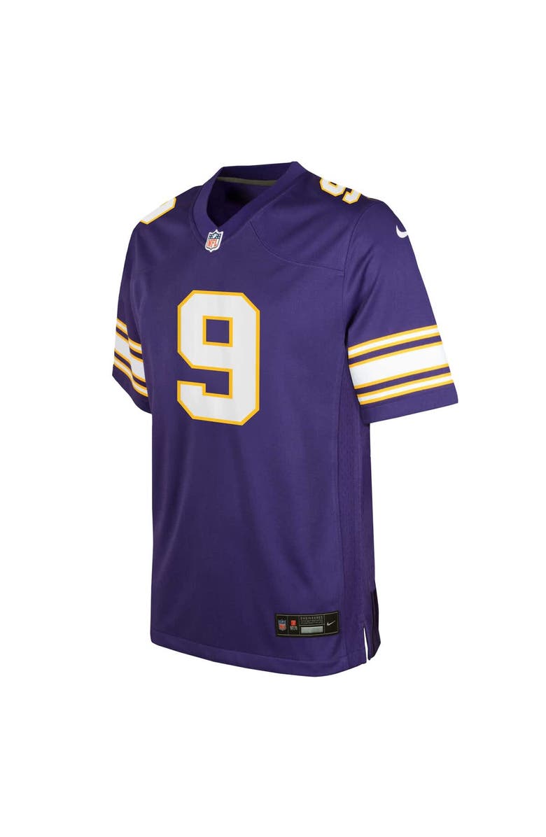 Nike Youth Nike J.J. McCarthy Purple Minnesota Vikings Classic Alternate Player Game Jersey, Alternate, color, Purple