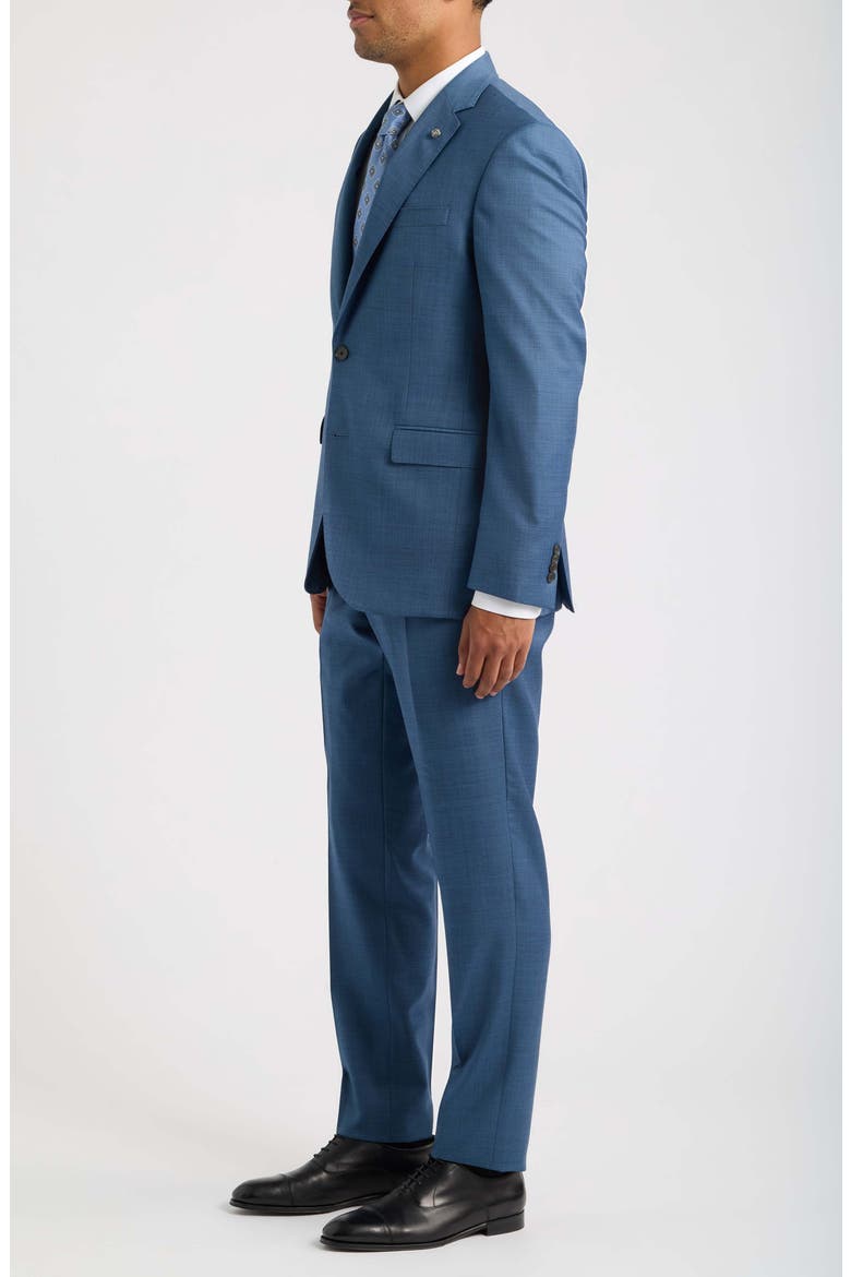 Stacey Trim Fit Solid Navy Stretch Super 110s Suit, Alternate, color, BLUE