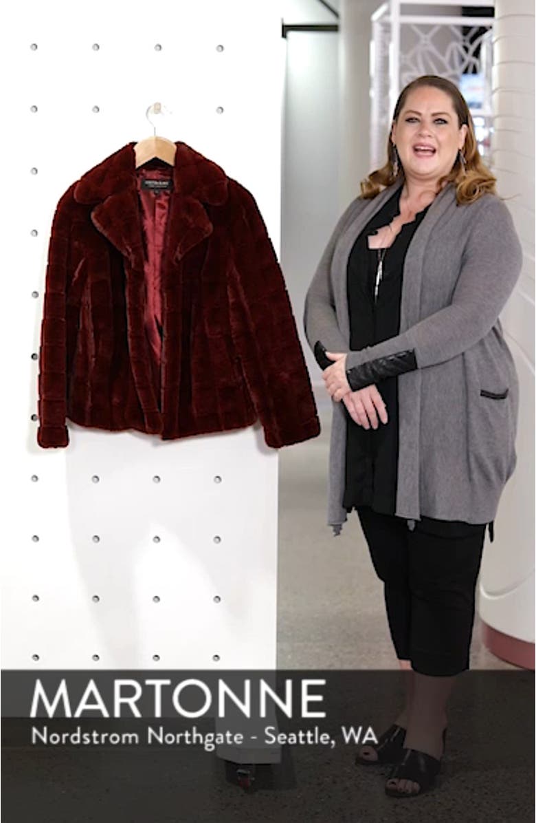 Quilted Faux Fur Jacket, sales video thumbnail