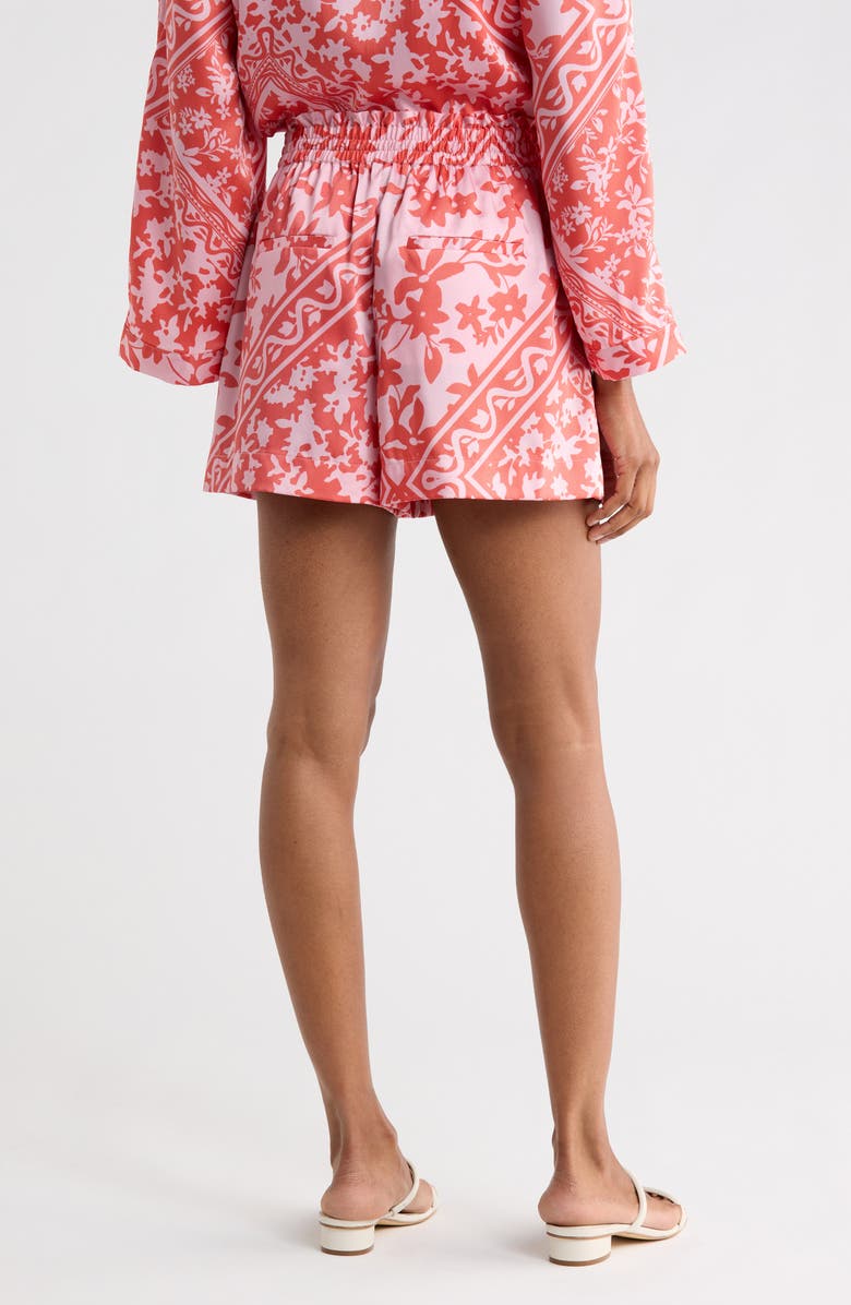 Derek Lam 10 Crosby Belen Paperbag Shorts, Alternate, color, Pink Tile