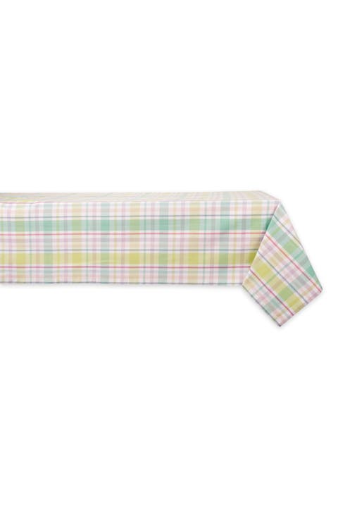 Spring Plaid Tablecloth