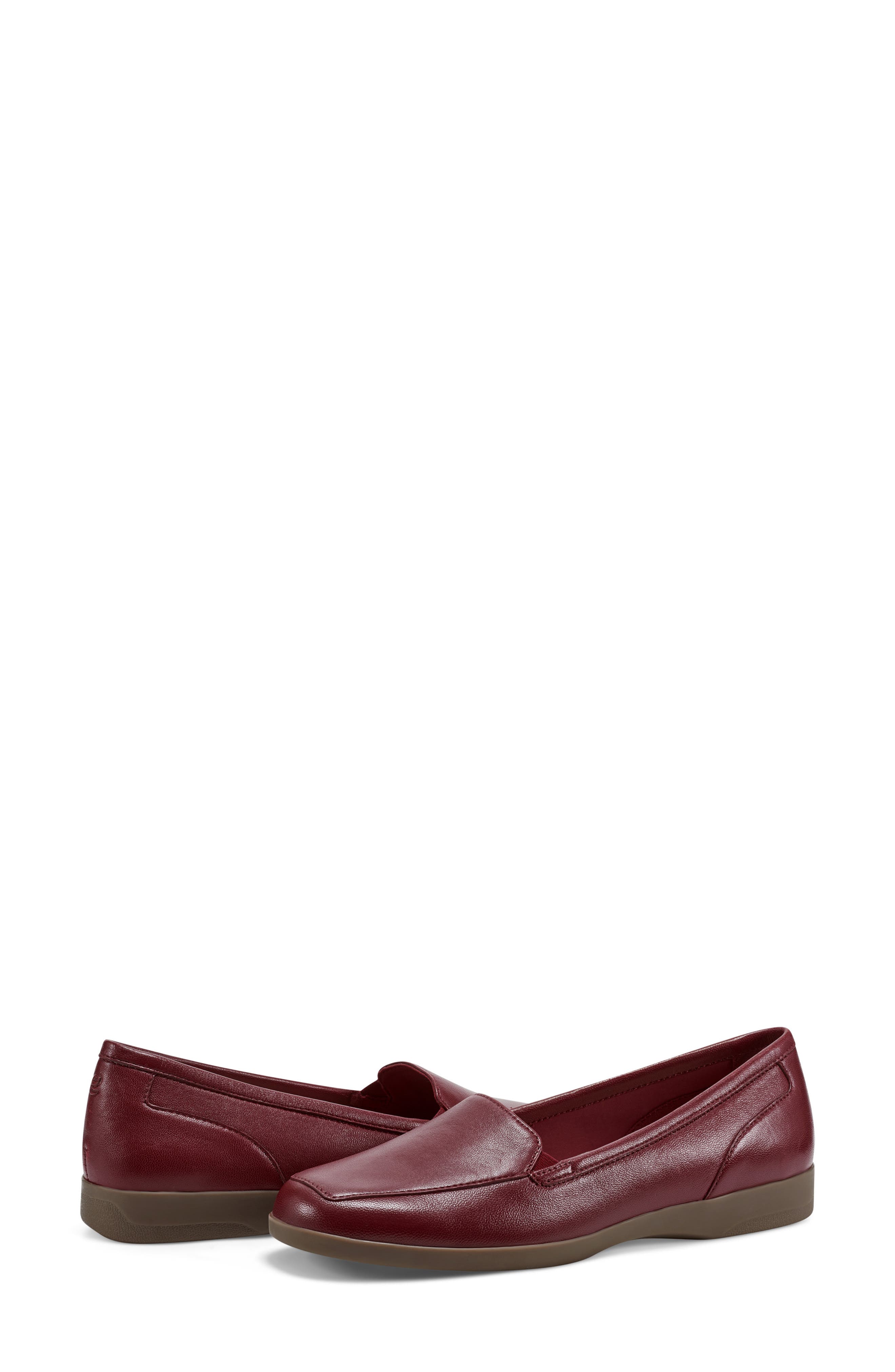 Easy Spirit Devitt Flat, Alternate, color, Medium Red