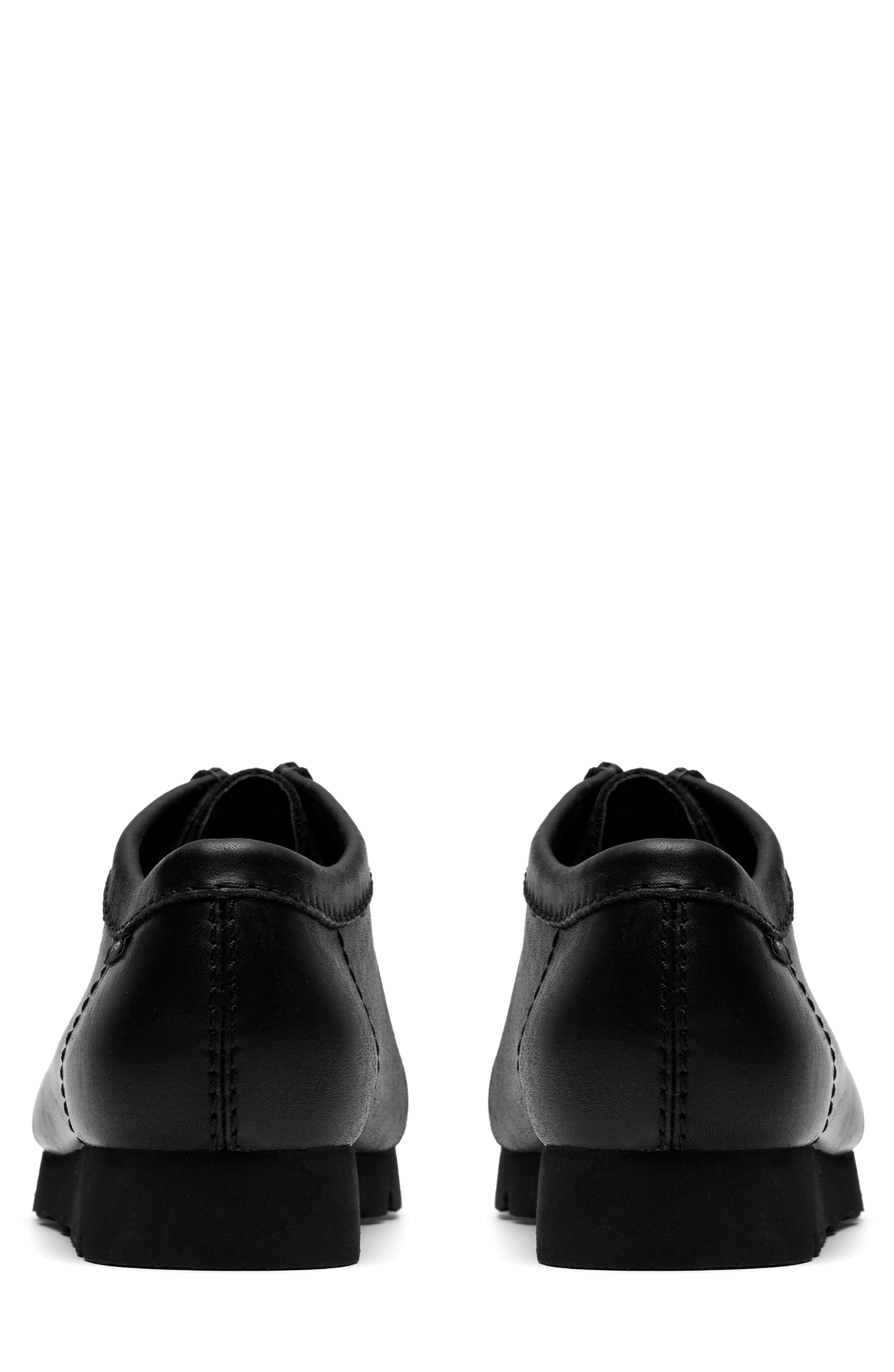 Clarks<sup>®</sup> Originals Wallabee Gore-Tex<sup>®</sup> Waterproof Shoe, Alternate, color, Black/ Black Leather