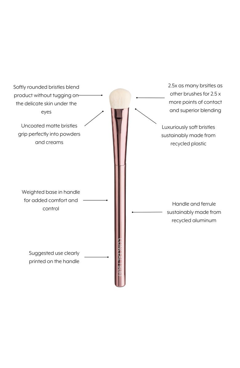 Jenny Patinkin Sustainable Luxury Conceal/Buff Brush, Alternate, color, Rose Gold